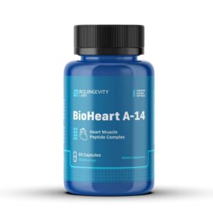 Chelohart A-14 Heart Peptide Bioregulator - BioHeart - 60 Capsules